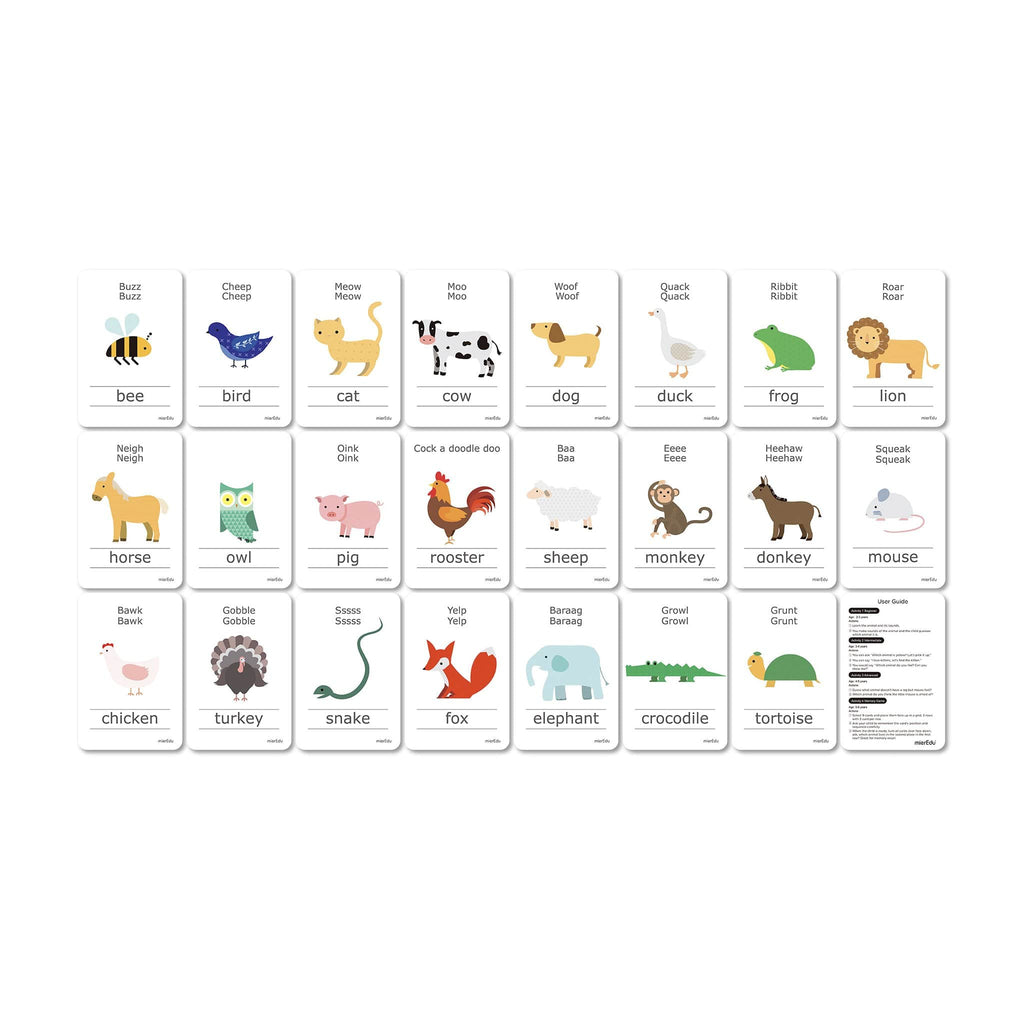 Cognitive Educational Animal Flash Cards