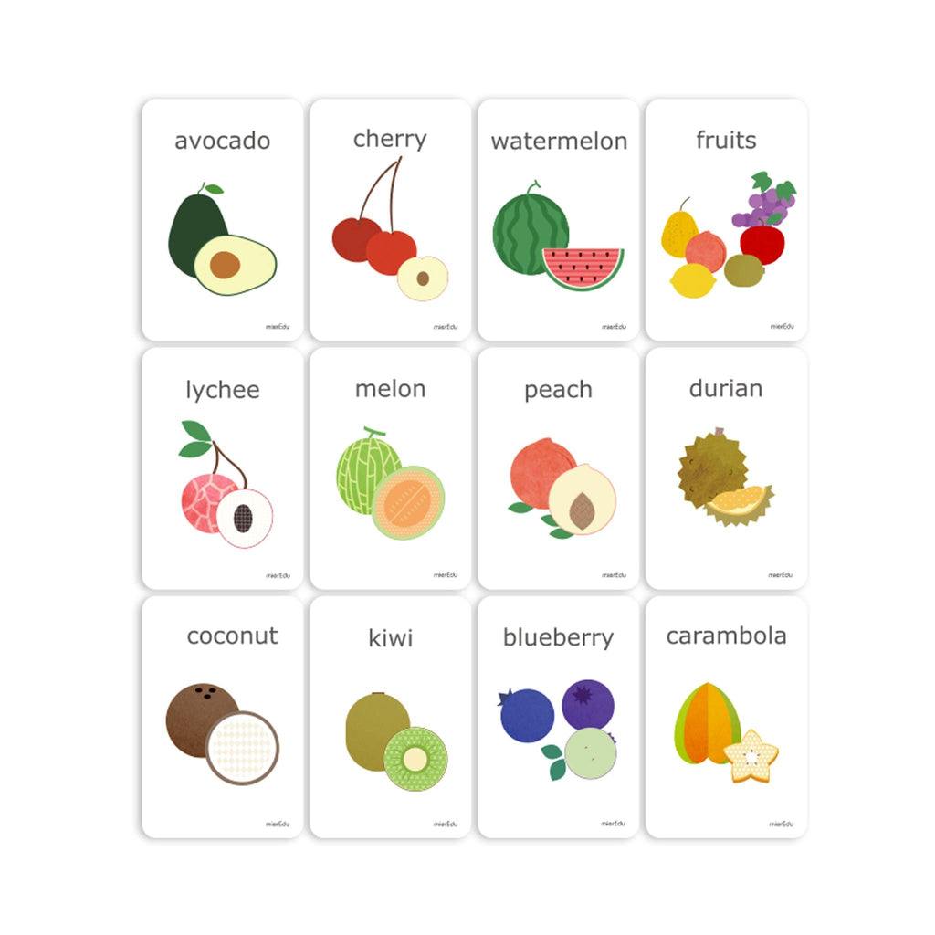 Cognitive Educational Fruit Cards
